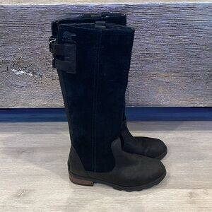 Sorel Women's Emelie Tall Casual Boots - Black Size 5